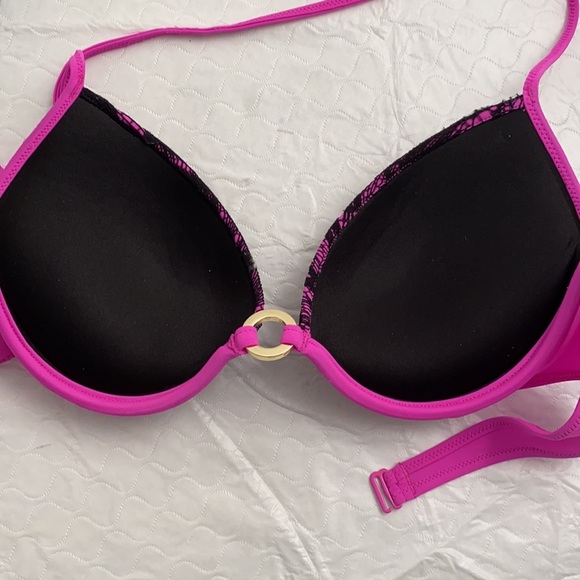 Victoria’s Secret PINK purple and black bikini top M - Picture 7 of 9